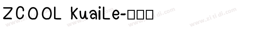 ZCOOL KuaiLe字体转换